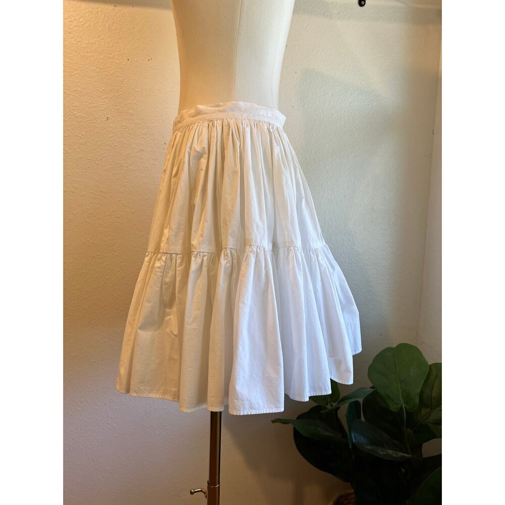 Juicy Couture White Cotton Ruffled Mini Skirt Size 4 NEW With Tags - Picture 2 of 11